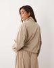 ASOS DESIGN ASOS DESIGN performance fabric funnel neck balloon jacket in stone - part of a set-Neutral - 4