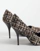 ASOS DESIGN ASOS DESIGN Perth pointed stiletto high heeled pumps in brown bouclé-Multi - 3