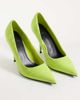 ASOS DESIGN ASOS DESIGN Perth pointed toe high stiletto heel pumps in lime croc-Green - 2