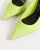 ASOS DESIGN ASOS DESIGN Perth pointed toe high stiletto heel pumps in lime croc-Green - 3