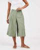 ASOS DESIGN ASOS DESIGN Petite Tailored high waist culottes with linen in khaki-Green - 2