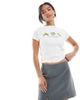 ASOS DESIGN ASOS DESIGN Petite tailored mini skirt with splits in gray - 1