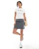 ASOS DESIGN ASOS DESIGN Petite tailored mini skirt with splits in gray - 4