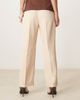 ASOS DESIGN ASOS DESIGN Petite tailored slim straight pants with belt in stone-No color - 3