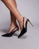 ASOS DESIGN ASOS DESIGN Phoenix slingback electroplated high heel shoes in black - 1