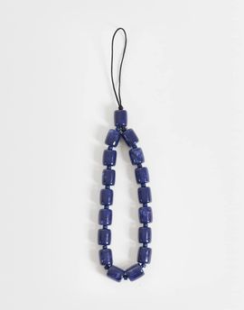 ASOS DESIGN ASOS DESIGN phone charm with faux-stones in blue