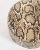 ASOS DESIGN ASOS DESIGN pillbox hat in natural snake print-Multi - 3