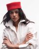 ASOS DESIGN ASOS DESIGN pillbox hat in red felt - 1