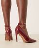 ASOS DESIGN ASOS DESIGN Pippa high heel pumps in burgundy croc-Red - 2