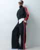 ASOS DESIGN ASOS DESIGN pique sporty panel sweatpants in red and black - 1
