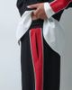 ASOS DESIGN ASOS DESIGN pique sporty panel sweatpants in red and black - 3
