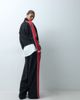 ASOS DESIGN ASOS DESIGN pique sporty panel sweatpants in red and black - 4
