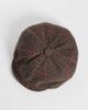 ASOS DESIGN ASOS DESIGN plaid baker boy cap in brown - 3