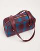 ASOS DESIGN ASOS DESIGN plaid boxy shoulder bag in burgundy-Blue - 2