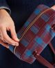ASOS DESIGN ASOS DESIGN plaid boxy shoulder bag in burgundy-Blue - 4
