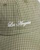 ASOS DESIGN ASOS DESIGN plaid cap with embroidery in green - 3