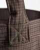 ASOS DESIGN ASOS DESIGN plaid tote bag in brown-Black - 4