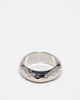 ASOS DESIGN ASOS DESIGN plain band ring with texture in silver - 1