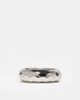 ASOS DESIGN ASOS DESIGN plain band ring with texture in silver - 3
