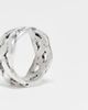 ASOS DESIGN ASOS DESIGN plaited rope ring in burnished silver - 2