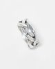 ASOS DESIGN ASOS DESIGN plaited rope ring in burnished silver - 3