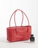 ASOS DESIGN ASOS DESIGN plastic weave tote bag in bright red - 2