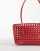 ASOS DESIGN ASOS DESIGN plastic weave tote bag in bright red - 4