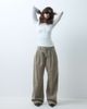 ASOS DESIGN ASOS DESIGN pleat front horseshoe jeans in stone-Brown - 1
