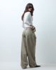 ASOS DESIGN ASOS DESIGN pleat front horseshoe jeans in stone-Brown - 3