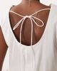 ASOS DESIGN ASOS DESIGN pleat front sleeveless top in cream-White - 3
