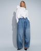 ASOS DESIGN ASOS DESIGN pleated detailing balloon jeans in light wash-Blue - 1