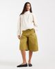 ASOS DESIGN ASOS DESIGN pleated jorts in blush twill in khaki-pink - 1