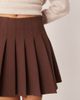 ASOS DESIGN ASOS DESIGN pleated mini skirt in chocolate-Brown - 4