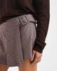 ASOS DESIGN ASOS DESIGN pleated mini skort with buckle in micro check-Multi - 3