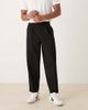 ASOS DESIGN ASOS DESIGN pleated oversized tapered dress pants in black microtexture - 1