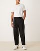 ASOS DESIGN ASOS DESIGN pleated oversized tapered dress pants in black microtexture - 2