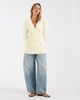 ASOS DESIGN ASOS DESIGN pleated waist blazer in buttermilk-Yellow - 2