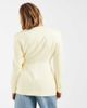 ASOS DESIGN ASOS DESIGN pleated waist blazer in buttermilk-Yellow - 3