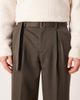 ASOS DESIGN ASOS DESIGN pleated wide leg belted dress pants in charcoal-Gray - 4