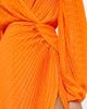 ASOS DESIGN ASOS DESIGN pleated wrap button detail maxi dress in orange - 2