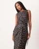ASOS DESIGN ASOS DESIGN plisse sleeveless wrap tie front maxi dress in polka dots-Multi - 3