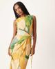 ASOS DESIGN ASOS DESIGN plisse sleeveless wrap tie side maxi dress in painted green floral-Multi - 2