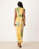 ASOS DESIGN ASOS DESIGN plisse sleeveless wrap tie side maxi dress in painted green floral-Multi - 4