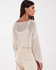 ASOS DESIGN ASOS DESIGN pointelle relaxed fit sweater in ecru-Blue - 2