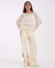 ASOS DESIGN ASOS DESIGN pointelle relaxed fit sweater in ecru-Blue - 4