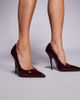 ASOS DESIGN ASOS DESIGN Poison super high heeled pumps in burgundy patent-Red - 1