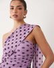 ASOS DESIGN ASOS DESIGN polka dot print bandeau maxi dress with scarf detail in lilac-Purple - 2