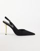 ASOS DESIGN ASOS DESIGN Polo slingback high stiletto heel shoes in black - 1