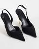 ASOS DESIGN ASOS DESIGN Polo slingback high stiletto heel shoes in black - 2