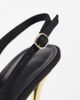 ASOS DESIGN ASOS DESIGN Polo slingback high stiletto heel shoes in black - 3